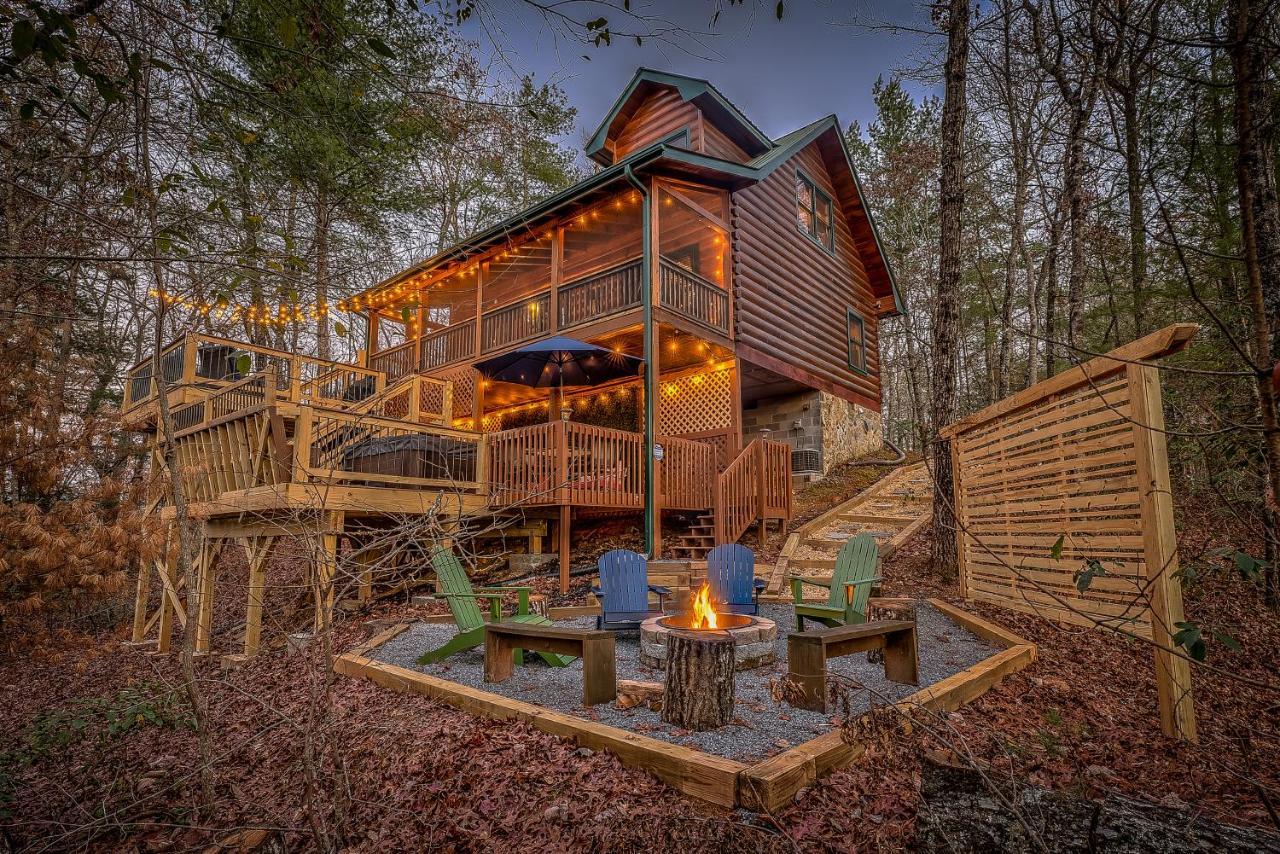 Villa Golden Eagle Ga Cabin - Hot Tub, Firepit & Fast Wifi Blue Ridge Exterior foto